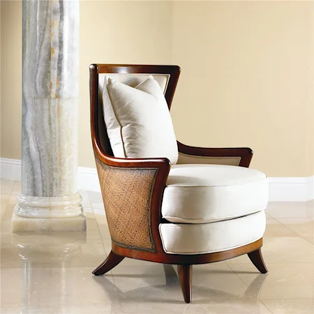 Sofia Exposed Wood Lounge Chair